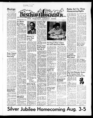 Bastrop Advertiser and Bastrop County News (Bastrop, Tex.), Vol. [119], No. 22, Ed. 1 Thursday, July 27, 1972