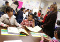Photograph: [Teacher instructs her students at Crockett Elementary]