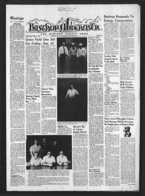 Bastrop Advertiser and Bastrop County News (Bastrop, Tex.), Vol. [120], No. 41, Ed. 1 Thursday, December 6, 1973
