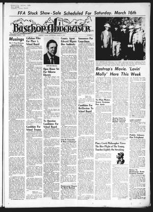 Bastrop Advertiser and Bastrop County News (Bastrop, Tex.), Vol. [121], No. 2, Ed. 1 Thursday, March 14, 1974
