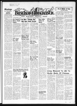 Bastrop Advertiser and Bastrop County News (Bastrop, Tex.), Vol. [121], No. 32, Ed. 1 Thursday, October 10, 1974