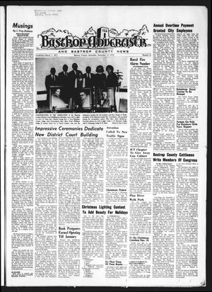 Bastrop Advertiser and Bastrop County News (Bastrop, Tex.), Vol. [121], No. 41, Ed. 1 Thursday, December 12, 1974