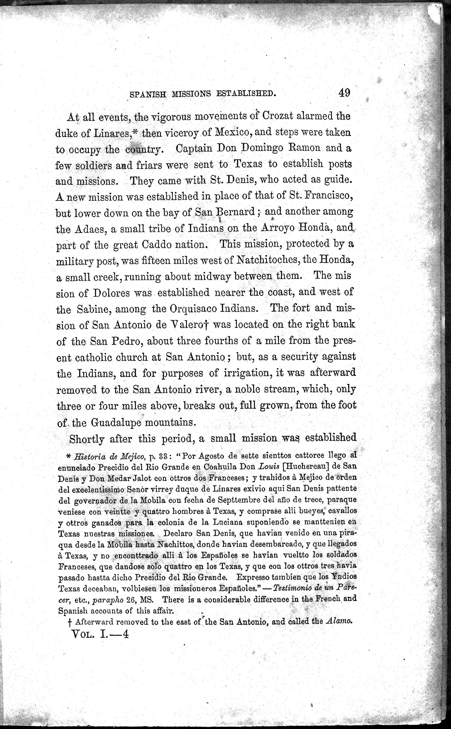 History of Texas: From Its First Settlement in 1685 to Its Annexation to the United States in 1846, Volume 1
                                                
                                                    49
                                                
