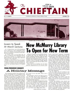 Chieftain, Volume 12, Number 2, December 1963