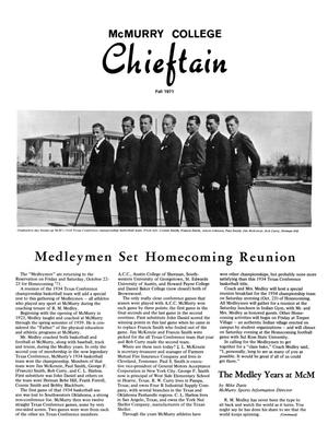 Chieftain, Volume 19, Number 3, Fall 1971