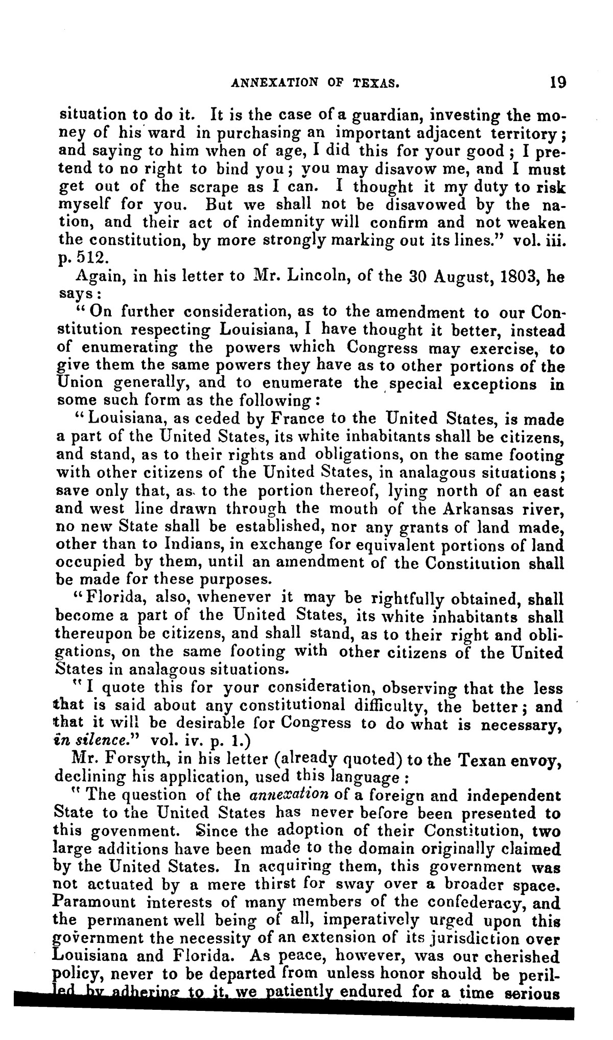 Thoughts on the proposed annexation of Texas to the United States
                                                
                                                    [Sequence #]: 19 of 55
                                                