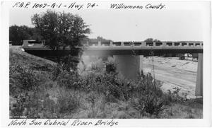 Primary view of object titled '[Photograph of North San Gabriel River Bridge #2]'.