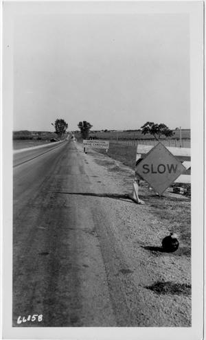 [Photograph of Two Construction Signs]