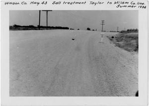 Primary view of object titled '[U.S. Highway 79 Salt strabilization treatment]'.