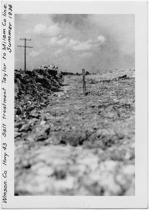 Primary view of object titled '[U.S. Highway 79 Salt-stabilized gravel]'.
