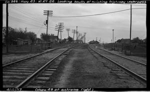 [Photograph of Railroad Tracks Looking South]