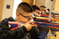 Primary view of [Air Rifle Team members at practice]