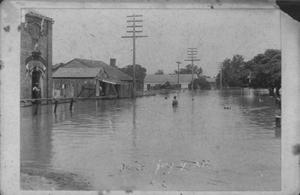 Primary view of [Three African-American Boys Swimming During the 1899 Flood]