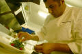 Photograph: [Chef with salad of micro vegetables]
