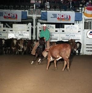 Primary view of object titled 'Cutting Horse Competition: Image 1991_D-239_09'.