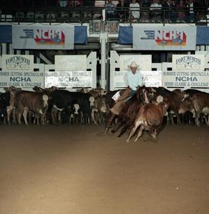 Primary view of object titled 'Cutting Horse Competition: Image 1991_D-239_11'.