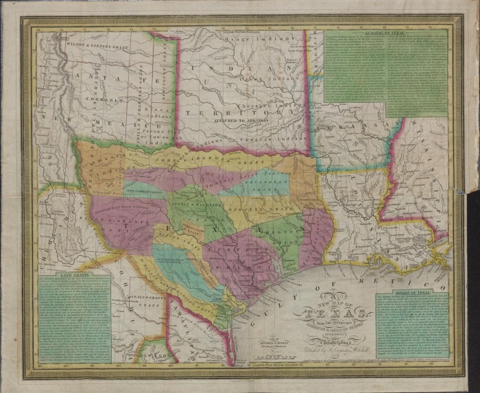 New map of Texas: with the contiguous American & Mexican states (1836)