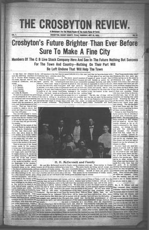 The Crosbyton Review. (Crosbyton, Tex.), Vol. 1, No. 19, Ed. 1 Thursday, May 20, 1909