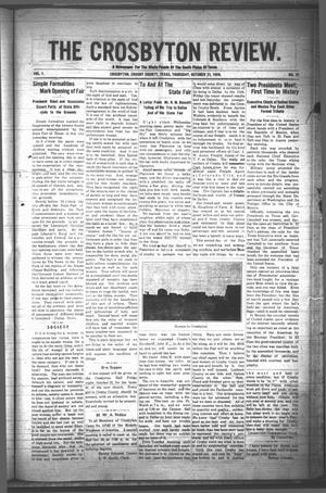 The Crosbyton Review. (Crosbyton, Tex.), Vol. 1, No. 41, Ed. 1 Thursday, October 21, 1909