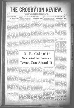 The Crosbyton Review. (Crosbyton, Tex.), Vol. 2, No. 29, Ed. 1 Thursday, July 28, 1910