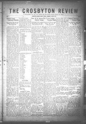 The Crosbyton Review. (Crosbyton, Tex.), Vol. 3, No. 25, Ed. 1 Thursday, June 22, 1911