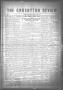 Thumbnail image of item number 1 in: 'The Crosbyton Review. (Crosbyton, Tex.), Vol. 10, No. 15, Ed. 1 Friday, May 3, 1918'.