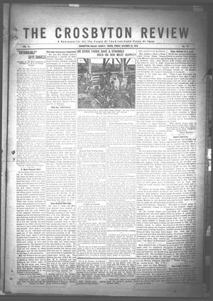 The Crosbyton Review. (Crosbyton, Tex.), Vol. 11, No. 42, Ed. 1 Friday, October 10, 1919