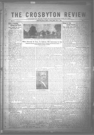 The Crosbyton Review. (Crosbyton, Tex.), Vol. 12, No. 23, Ed. 1 Friday, June 11, 1920