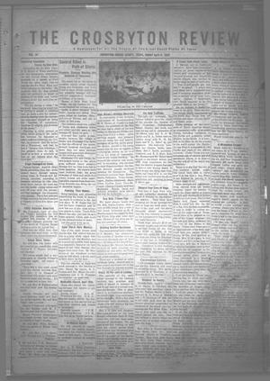 Primary view of object titled 'The Crosbyton Review. (Crosbyton, Tex.), Vol. 14, No. 12, Ed. 1 Friday, April 14, 1922'.