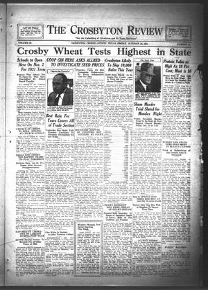 The Crosbyton Review. (Crosbyton, Tex.), Vol. 23, No. 41, Ed. 1 Friday, October 16, 1931
