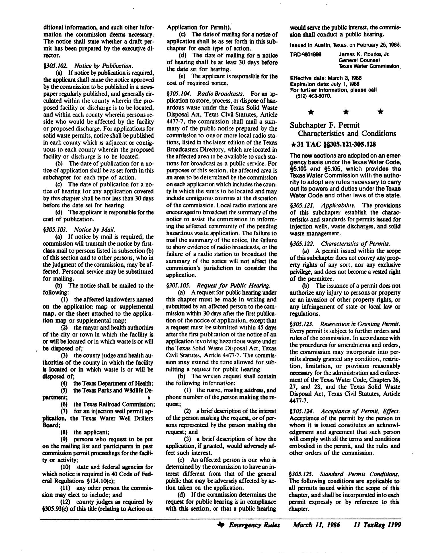 Texas Register, Volume 11, Number 19, Pages 1163-1244, March 11, 1986
                                                
                                                    1199
                                                