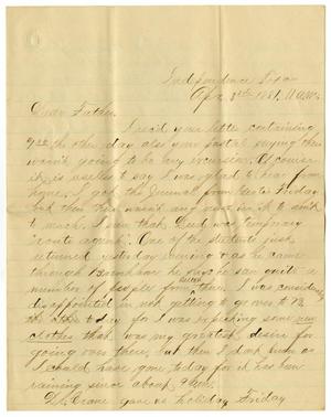 [Letter from Paul Osterhout to John Patterson Osterhout, April 3, 1881]