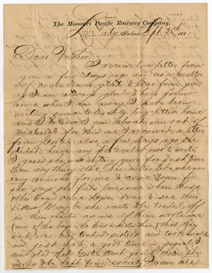[Letter from Paul Osterhout to John Patterson Osterhout, September 26, 1881]