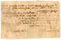 Thumbnail image of item number 2 in: '[Letter of Standing for Martha Stephenson from Mt. Gilead Baptist Church, April, 1849]'.