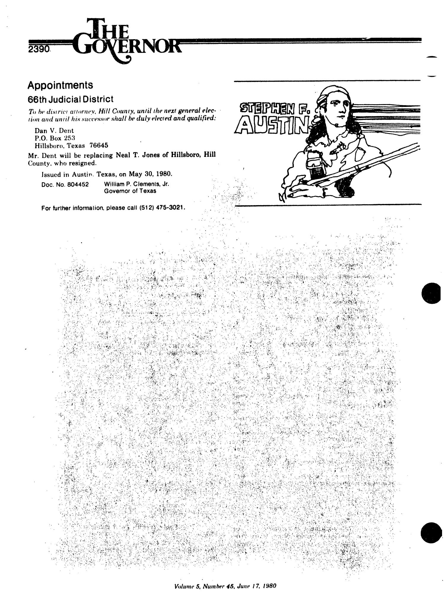 Texas Register, Volume 5, Number 45, Pages 2387-2428, June 17, 1980
                                                
                                                    2390
                                                