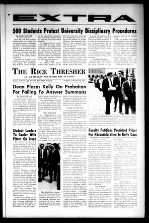 Primary view of object titled 'The Rice Thresher (Houston, Tex.), Vol. 52, No. 22, Ed. 1 Tuesday, March 16, 1965'.
