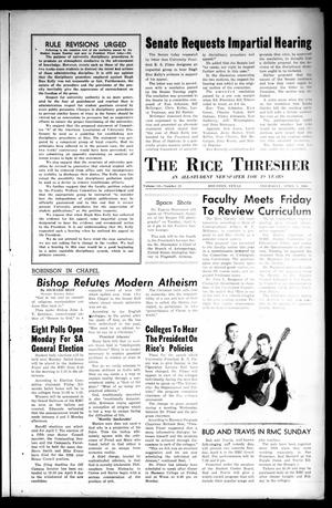 The Rice Thresher (Houston, Tex.), Vol. 52, No. 25, Ed. 1 Thursday, April 1, 1965