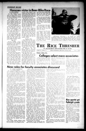 The Rice Thresher (Houston, Tex.), Vol. 54, No. 27, Ed. 1 Thursday, May 4, 1967