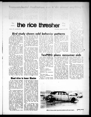 The Rice Thresher (Houston, Tex.), Vol. 61, No. 26, Ed. 1 Thursday, March 28, 1974