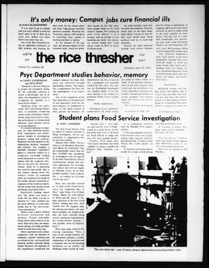 The Rice Thresher (Houston, Tex.), Vol. 61, No. 29, Ed. 1 Thursday, April 18, 1974