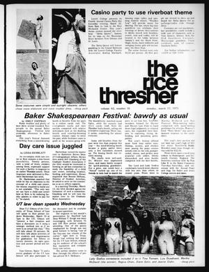 Primary view of object titled 'The Rice Thresher (Houston, Tex.), Vol. 62, No. 35, Ed. 1 Monday, March 17, 1975'.