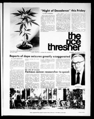 The Rice Thresher (Houston, Tex.), Vol. 63, No. 21, Ed. 1 Monday, November 3, 1975