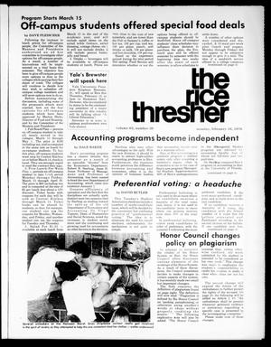 The Rice Thresher (Houston, Tex.), Vol. 63, No. 39, Ed. 1 Monday, February 16, 1976