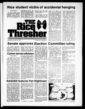 The Rice Thresher (Houston, Tex.), Vol. 64, No. 38, Ed. 1 Thursday, March 17, 1977