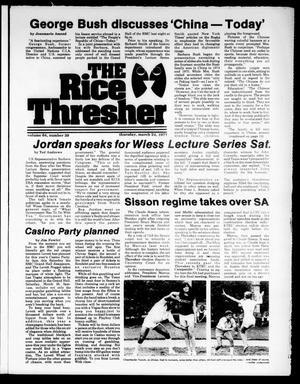 The Rice Thresher (Houston, Tex.), Vol. 64, No. 39, Ed. 1 Thursday, March 24, 1977