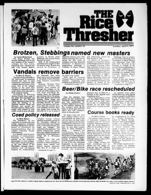 The Rice Thresher (Houston, Tex.), Vol. 64, No. 42, Ed. 1 Monday, April 4, 1977