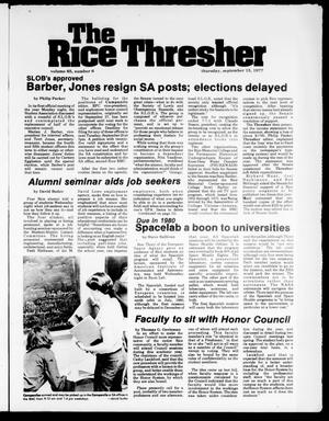 The Rice Thresher (Houston, Tex.), Vol. 65, No. 6, Ed. 1 Thursday, September 15, 1977