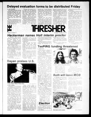 The Rice Thresher (Houston, Tex.), Vol. 67, No. 17, Ed. 1 Thursday, November 29, 1979