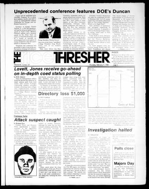 The Rice Thresher (Houston, Tex.), Vol. 67, No. 23, Ed. 1 Thursday, February 7, 1980