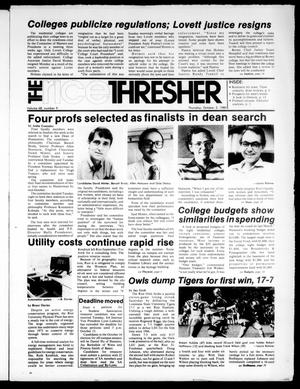 Primary view of object titled 'The Rice Thresher (Houston, Tex.), Vol. 68, No. 9, Ed. 1 Thursday, October 2, 1980'.